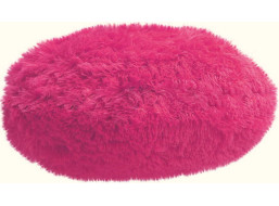 Dekorační kulatý polštář QUEEN 45 cm - fuchsiový