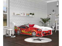 Dětská postel auto CHARLIE 160x80 cm - červená (10)
