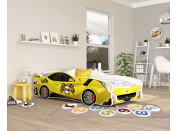 Dětská postel auto HARRY 160x80 cm - žlutá (22)