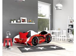 Dětská postel auto JACK 140x70 cm - červená (14)