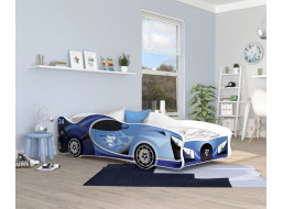 Dětská postel auto LEWIS 160x80 cm - modrá (23)