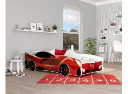 Dětská postel auto MICHAEL 160x80 cm - červená (21)