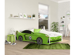 Dětská postel auto MIKE 160x80 cm - zelená (20)