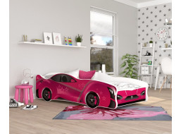 Dětská postel auto NATHAN 160x80 cm - růžová (18)