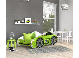 Dětská postel auto SAM 140x70 cm - zelená (13)