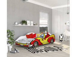 Dětská postel auto SEAN 180x90 cm - červená (3)