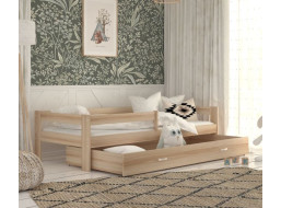 Dětská postel se šuplíkem HUGO V - 190x80 cm - dekor borovice