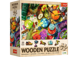 TREFL Dřevěné puzzle Barevné koktejly 501 dílků