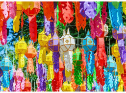 ALIPSON Puzzle Barevné lucerny 500 dílků