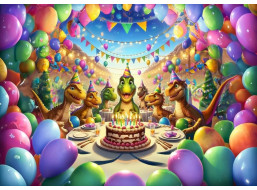 ART PUZZLE Puzzle Dinosauří oslava 50 dílků