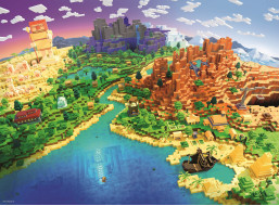 RAVENSBURGER Puzzle Minecraft 500 dílků