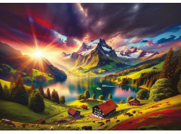 ART PUZZLE Puzzle Na úpatí Alp 500 dílků