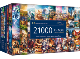 TREFL Puzzle UFT Kronika Země: Od stvoření k budoucnosti 21000 dílků