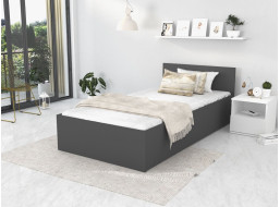 Postel PANAMA 200x90 cm - šedá