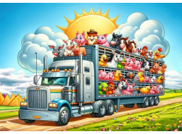 ART PUZZLE Puzzle Cesta truckem 100 dílků
