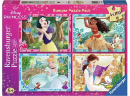 RAVENSBURGER Puzzle Disney princezny 4x100 dílků