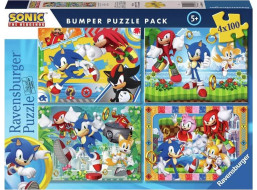 RAVENSBURGER Puzzle Ježek Sonic 4x100 dílků