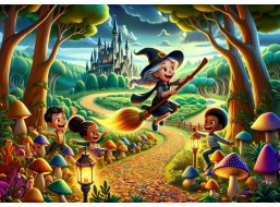 ART PUZZLE Puzzle Roztomilá čarodějnice 100 dílků