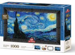 ART PUZZLE Puzzle s rámem a lepidlem 3v1 Hvězdná noc 1000 dílků