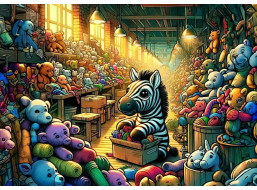 ART PUZZLE Puzzle Továrna na hračky 100 dílků