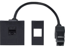 Solight RJ45 Cat6 doplňkový modul pro vestavné zásuvky série PP128