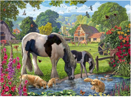 RAVENSBURGER Puzzle Hadlow - svět poníků 500 dílků