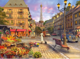 RAVENSBURGER Puzzle Procházka Paříží 500 dílků