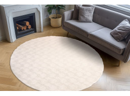 Kusový koberec Diamond Cut 800 Cream kruh
