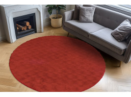 Kusový koberec Diamond Cut 800 Red kruh