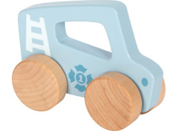 small foot Dřevěné auto na tlačení Modré