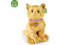 Rappa Plyšová kočka hnědá 25 cm ECO-FRIENDLY