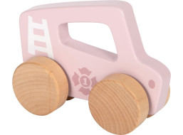 small foot Dřevěné auto na tlačení Růžové