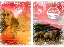 GRAFIKA Puzzle Cesta kolem světa: Egypt a Kenya 1000 dílků