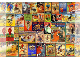 GRAFIKA Puzzle Vintage plakáty s koly 1000 dílků