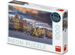 DINO Svítící puzzle Bouře nad Antverpami 1000 dílků