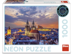 DINO Svítící puzzle Pohled na Hradčany 1000 dílků