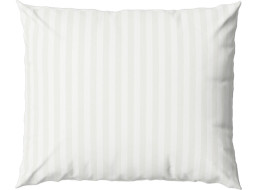 Povlak na polštář FASHION 50x60 cm - bílý pruhovaný - bavlněný satén