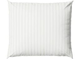 Povlak na polštář FASHION 70x80 cm - bílý pruhovaný - bavlněný satén