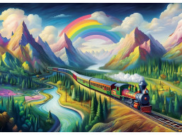 ART PUZZLE Puzzle Duhový vlak 260 dílků