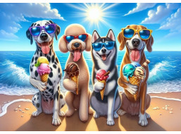 ART PUZZLE Puzzle Pejsci na dovolené 200 dílků