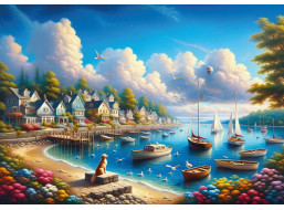 ART PUZZLE Puzzle Přístav plný plachetnic 260 dílků