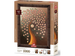 ART PUZZLE Puzzle s rámem a lepidlem 3v1 99 jmen Alláha 1000 dílků