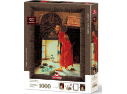 ART PUZZLE Puzzle s rámem a lepidlem 3v1 Cvičitel želv 1000 dílků