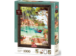 ART PUZZLE Puzzle s rámem a lepidlem 3v1 Dobré ráno 1000 dílků