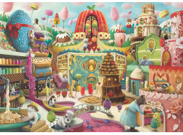 RAVENSBURGER Puzzle Sladká ulice 1000 dílků