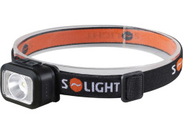 Solight LED čelová nabíjecí svítilna, 170lm, teplé+studené světlo, Li-Ion