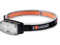 Solight LED čelová nabíjecí svítilna, 100lm, sensor, Li-Ion