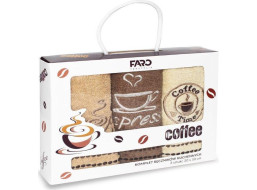 Sada kuchyňských ručníků 30x50 cm (3 kusy) - COFFEE