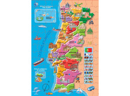 EDUCA Puzzle Mapa Portugalska 150 dílků