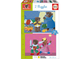 EDUCA Puzzle Petit Our Brun 2x48 dílků